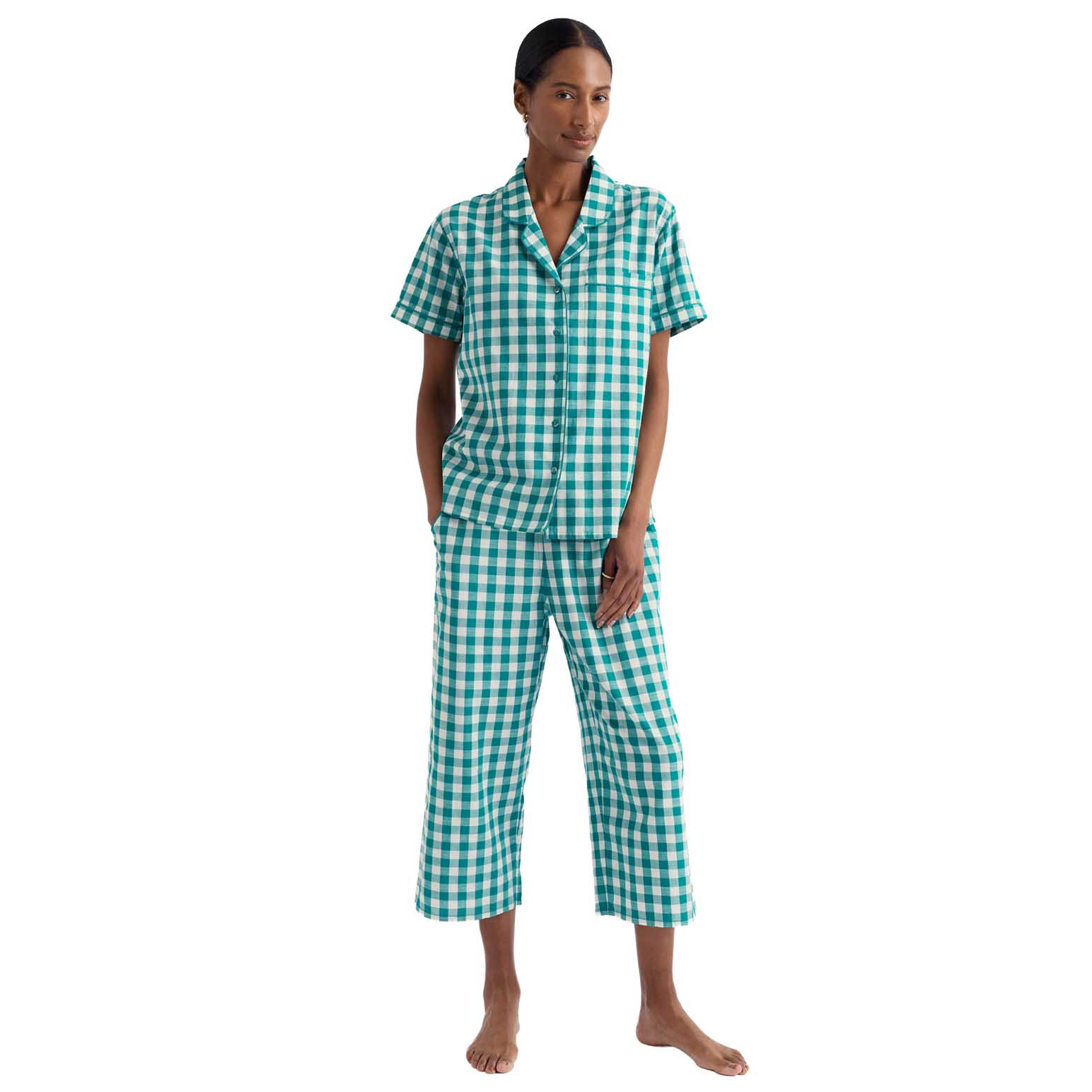 Seasalt Cornwall Nesting Bird Pyjamas - Foredeck Deep Dive Chalk